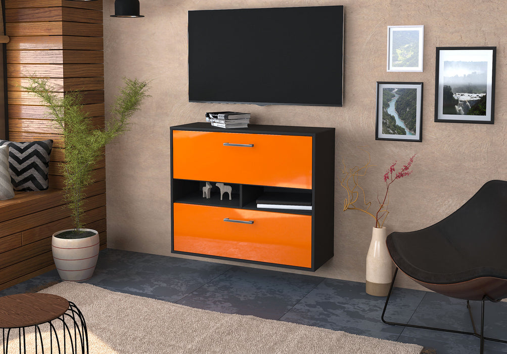 Sideboard Jackson, Orange Seite ( 92x79x35cm) - Stil.Zeit Möbel GmbH