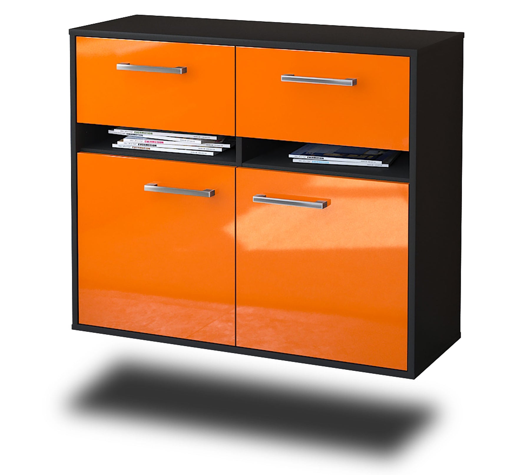 Sideboard Akron, Orange Studio (92x79x35cm) - Stil.Zeit Möbel GmbH